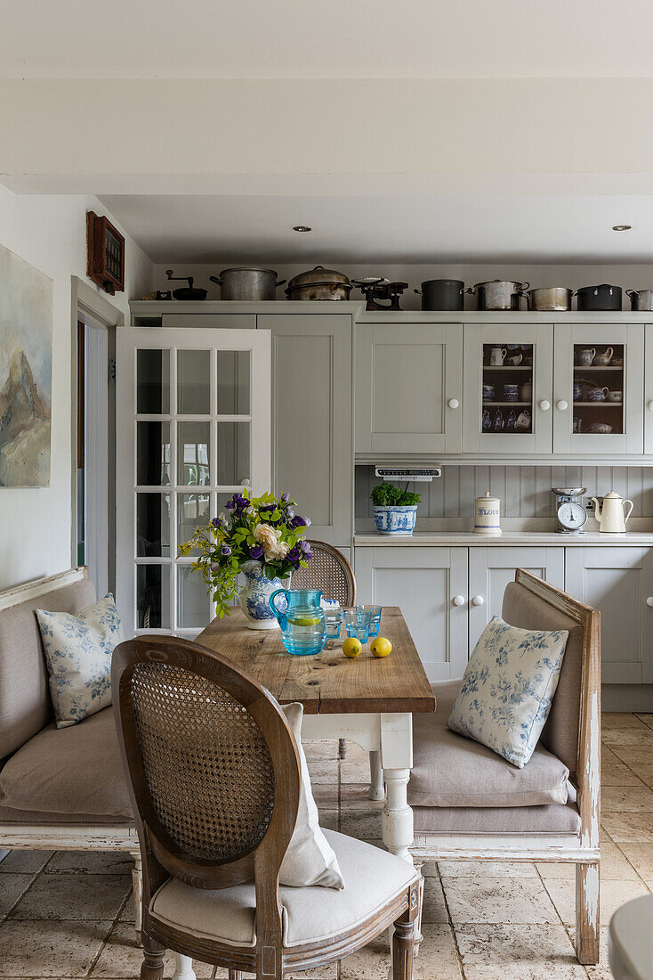 Kitchen with bespoke Shaker-style units