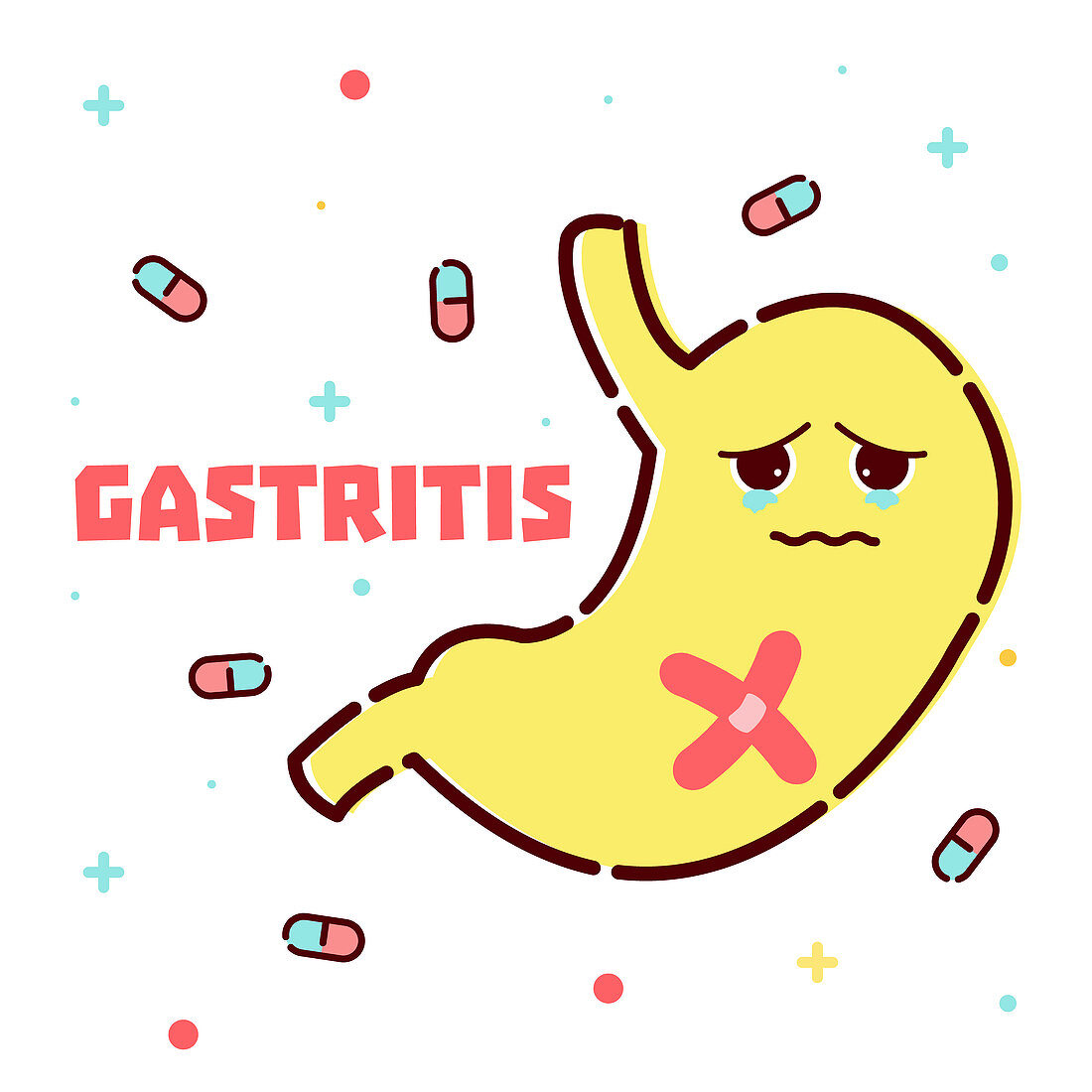Gastritis, conceptual illustration