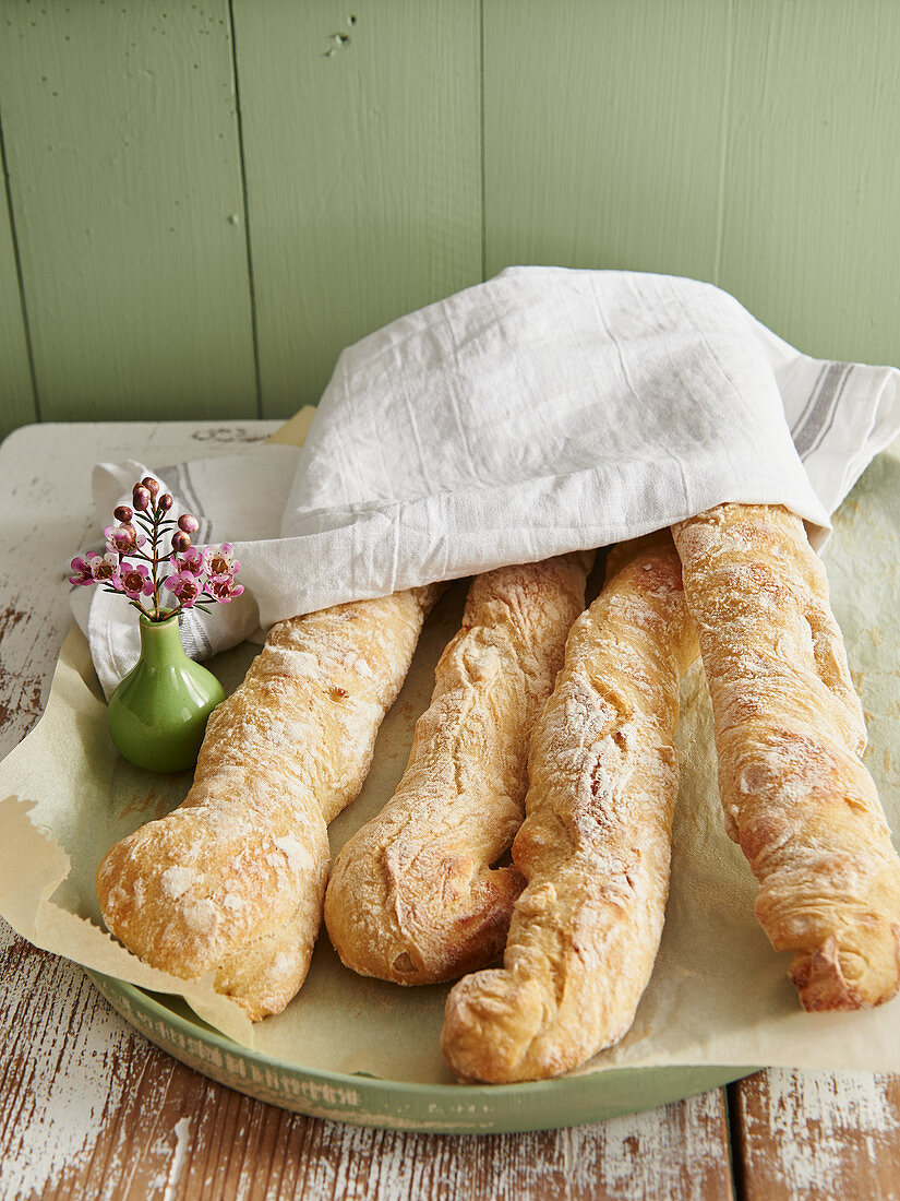 Homemade baguette