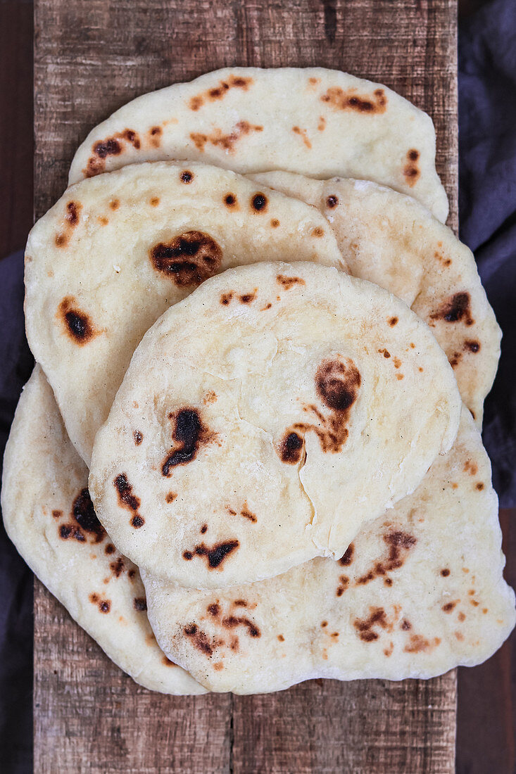 Quick pan bread (vegan)