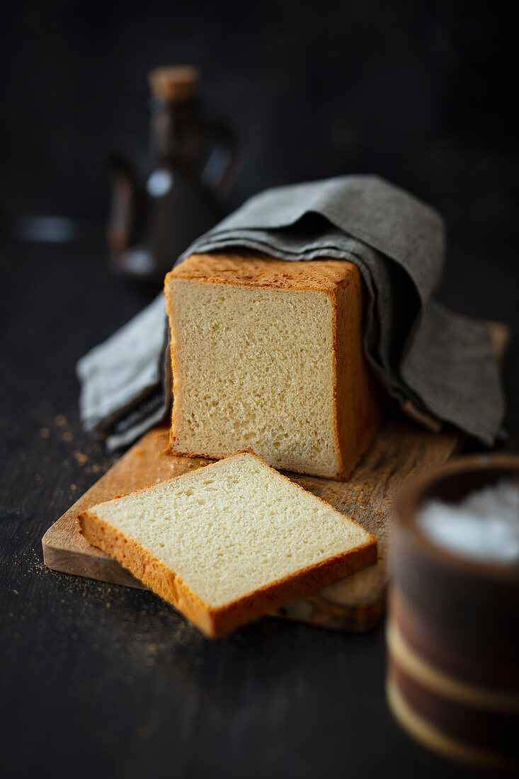 Bread made with French baguette flour