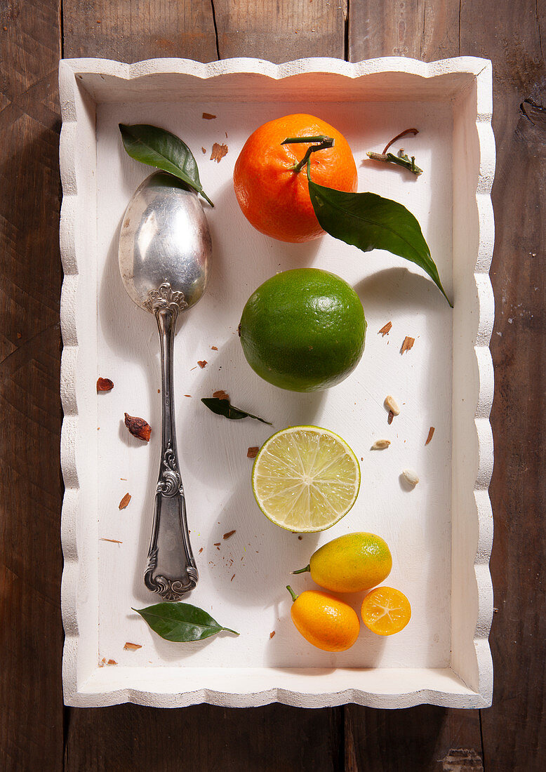 Mandarine, Limette und Kumquats