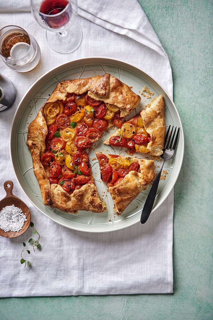 Tomaten-Galette mit Thymian