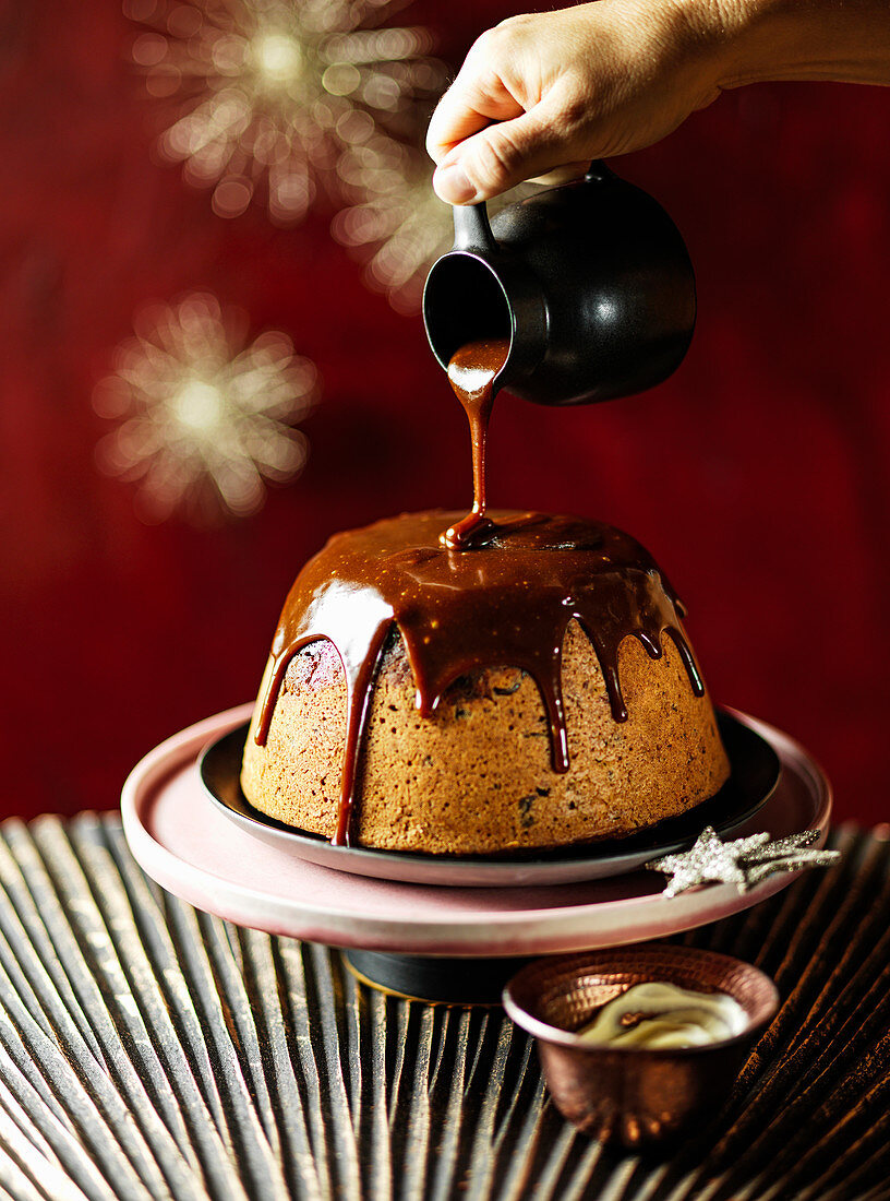 Christmas sticky toffee pudding