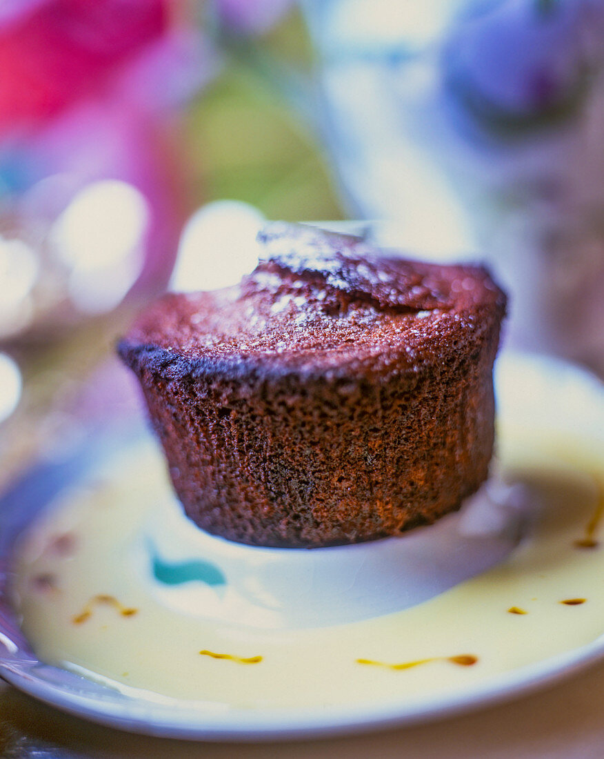 Moelleux Au Chocolat (lauwarmer Schokoladenkuchen)