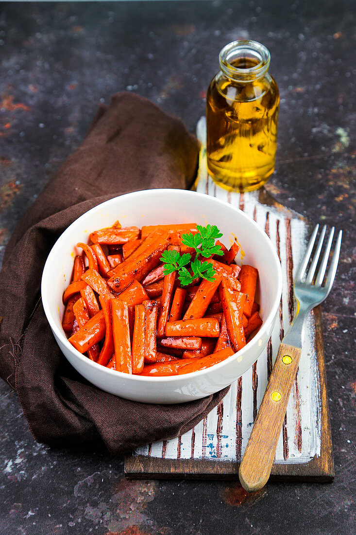 Carrots Agrodolce (sweet and sour)