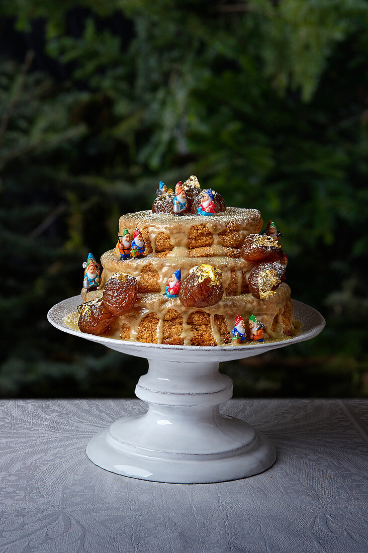 Chestnut cake for a child's birthday party