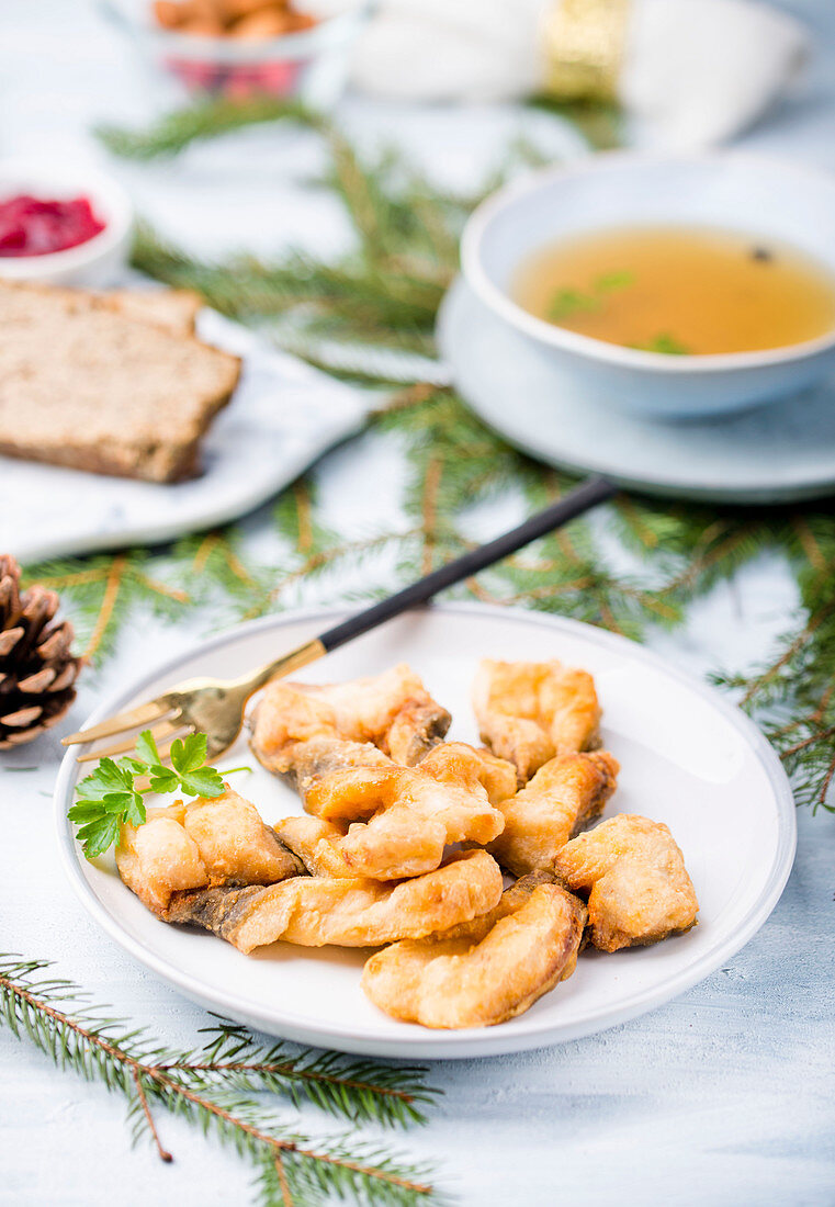 Fried carp for Christmas