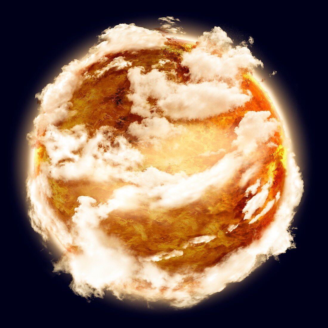 Atmosphere of Venus, illustration