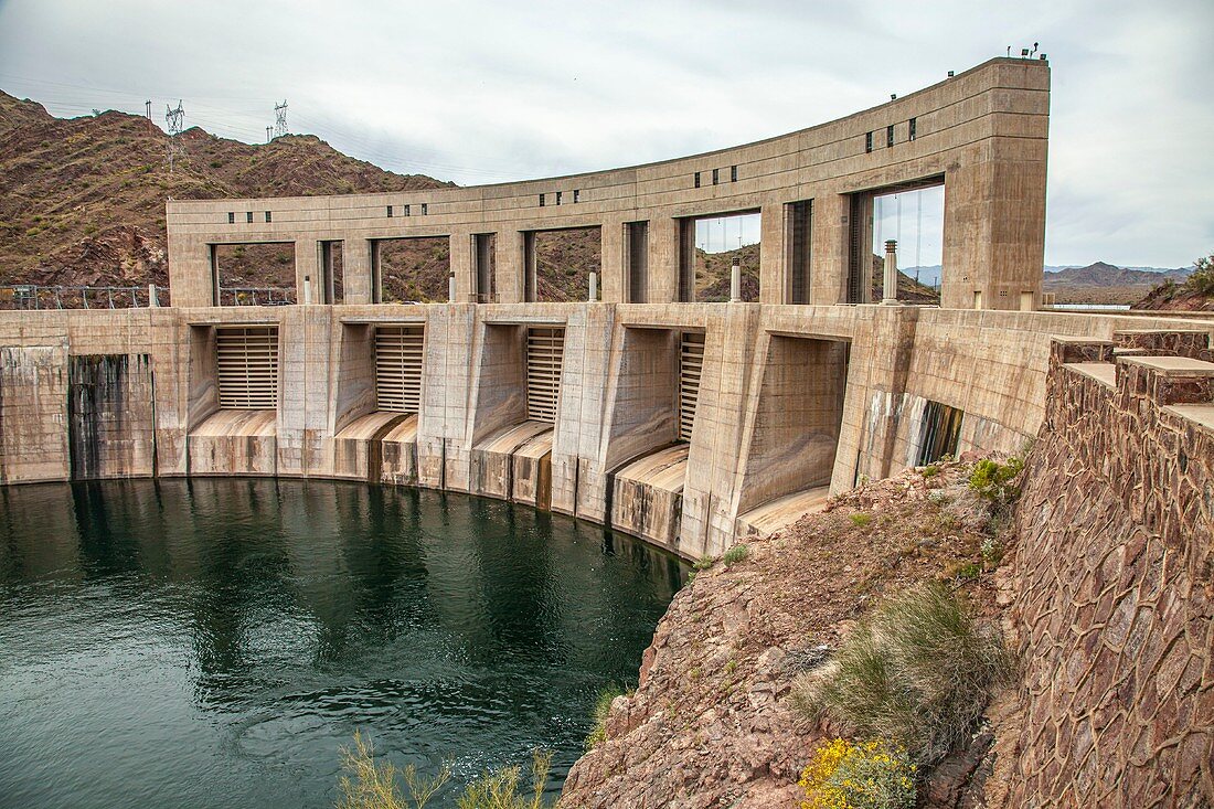 Parker Dam and Colorado River, USA