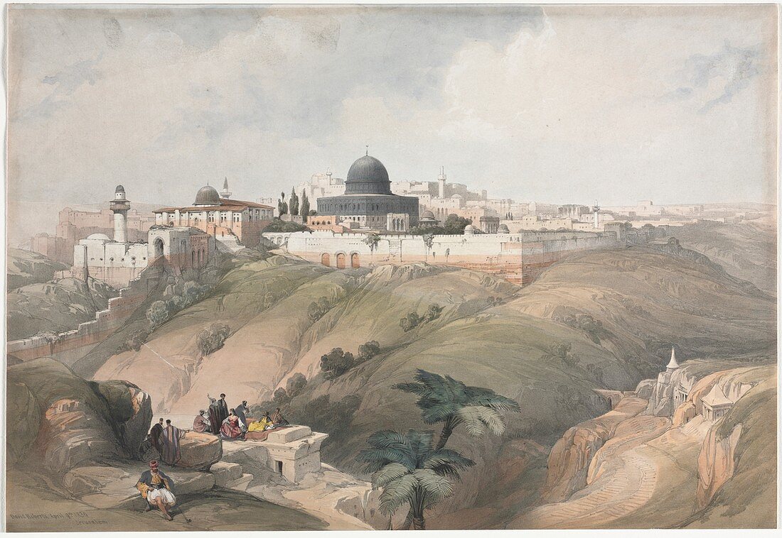 Jerusalem, 19th century illustration