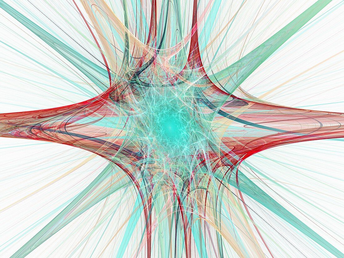 Nerve cells, abstract illustration