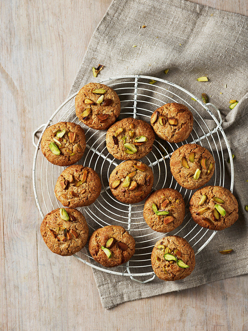 Nankhatai - cardamom-infused biscuits baked with pistachio and ghee from Mumbai