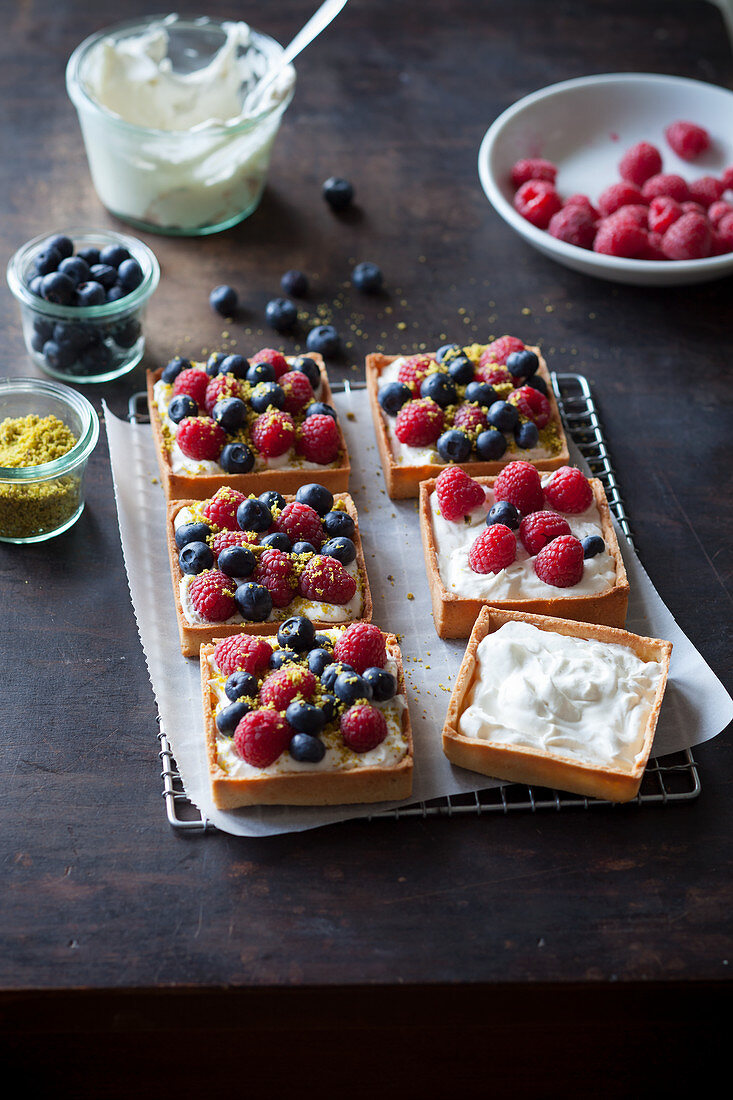 Beeren-Mascarpone-Tartelett