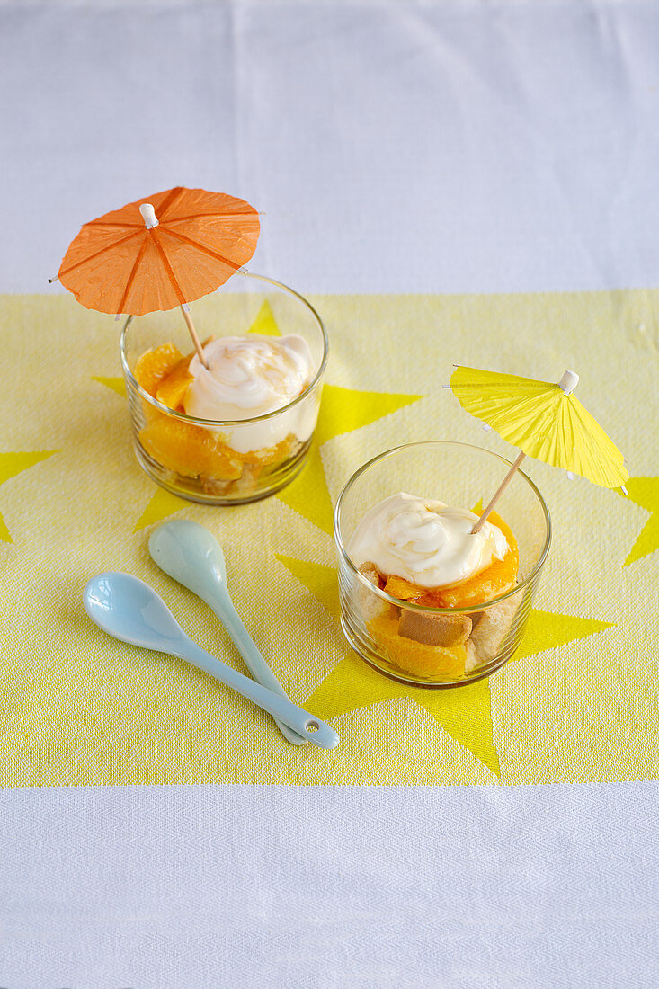 Zwieback-Orangen-Dessert