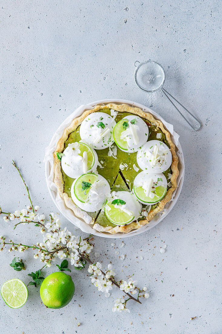 Lime ands meringue pie