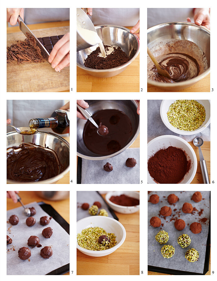 Schokoladentrüffeln zubereiten