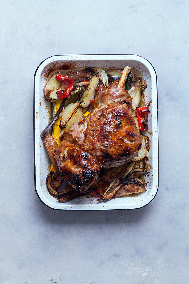 'Crying leg of lamb' (Weinende Lammkeule, England)