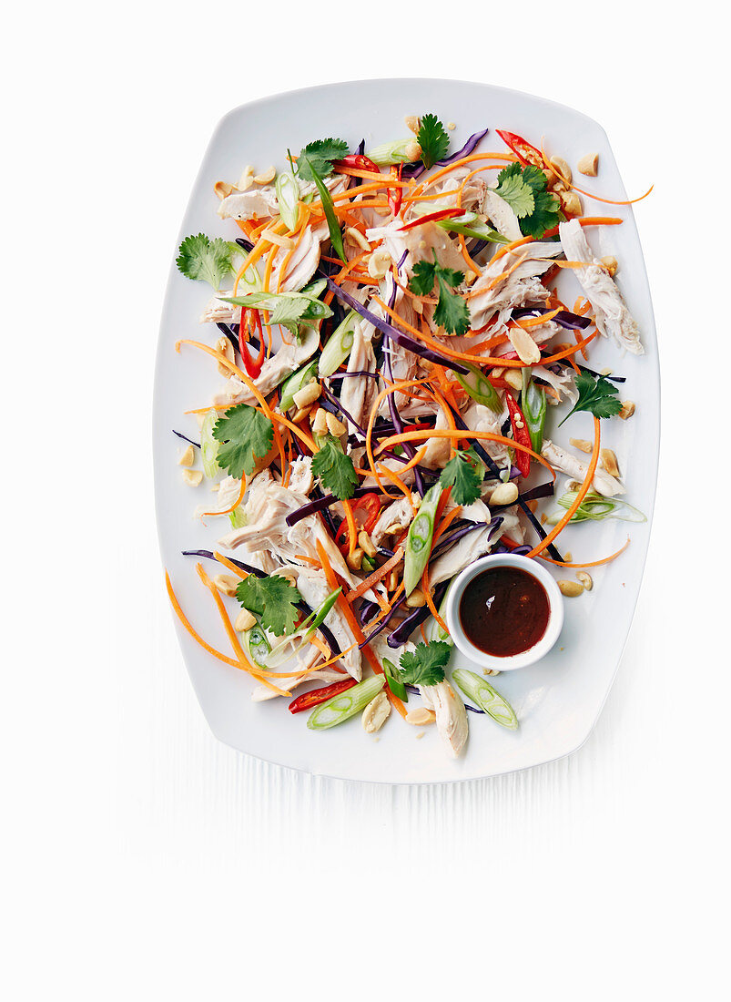 Asian pulled chicken salad