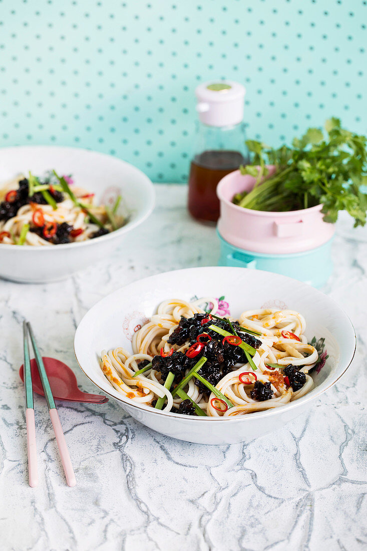 Eggplant Dan Dan noodles