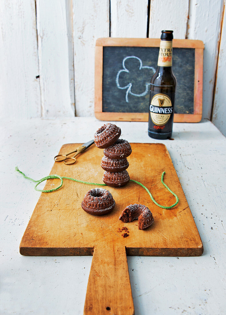 Mini Guinness chocolate Bundt cake