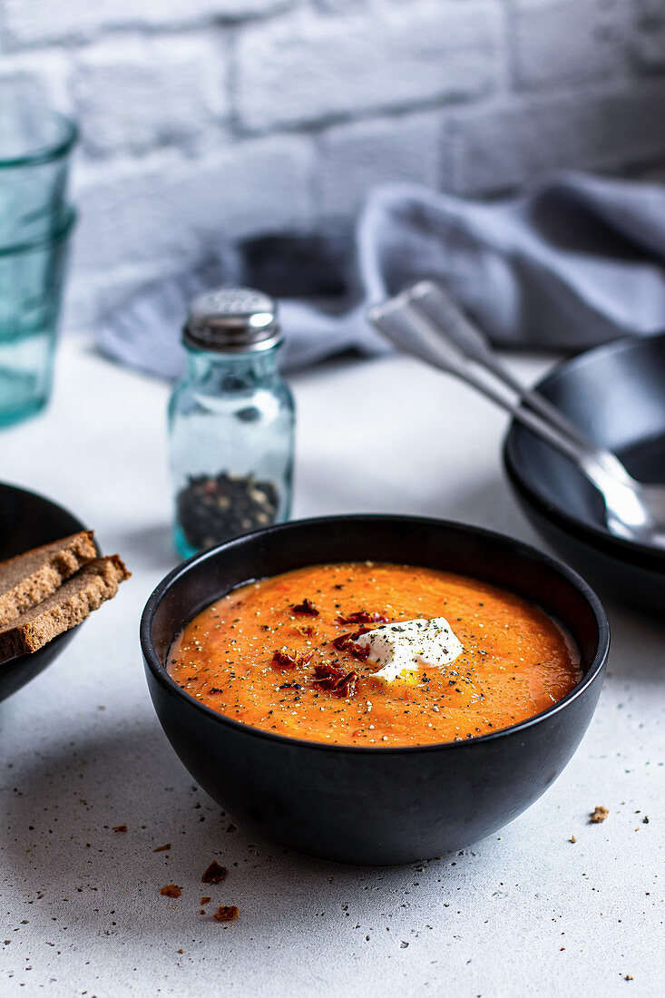 Lentil and carrot soup