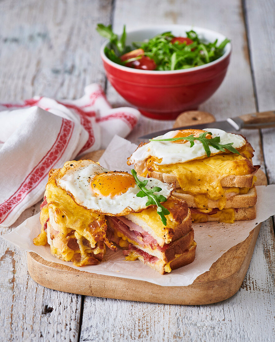 Croque Madam sandwich