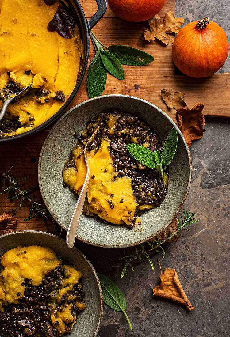 Vegan Pumpkin Shepherd's Pie