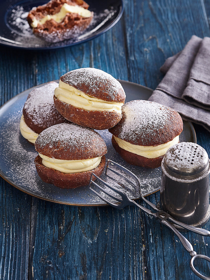 Berlin chocolate doughnuts