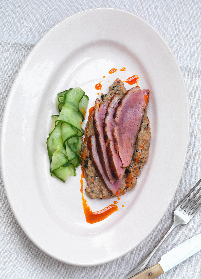 Indian spiced duck breast