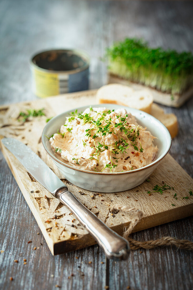 Dip aus Thunfisch und Frischkäse