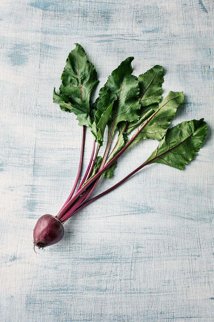 Fresh beetroot with leaves