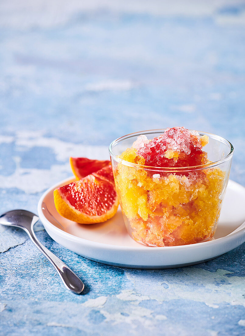 Orange granita