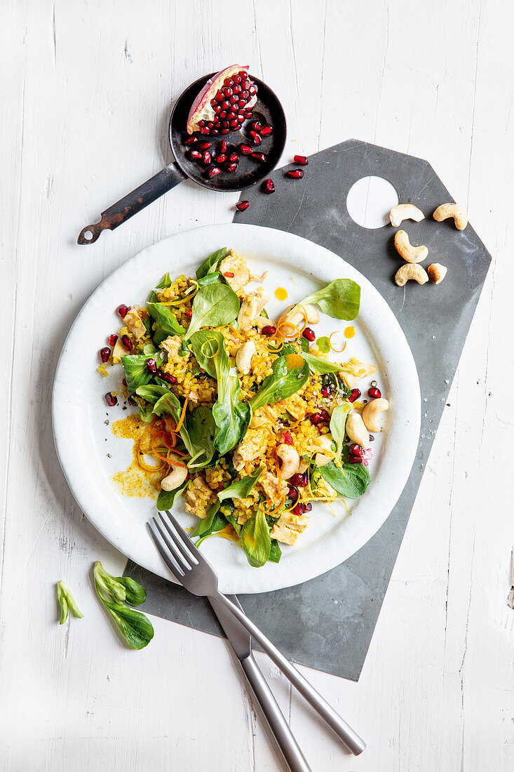 Orientalischer Geflügel-Bulgur-Salat