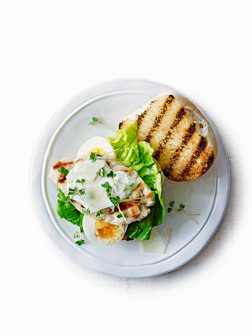 Caesar salad burgers