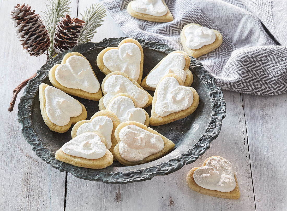 Drunk Christmas cookies (hearts)