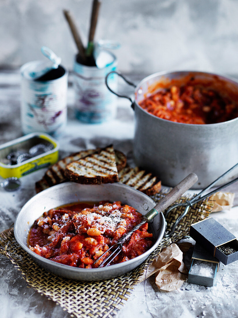 Smoky Ham and Maple Baked Beans