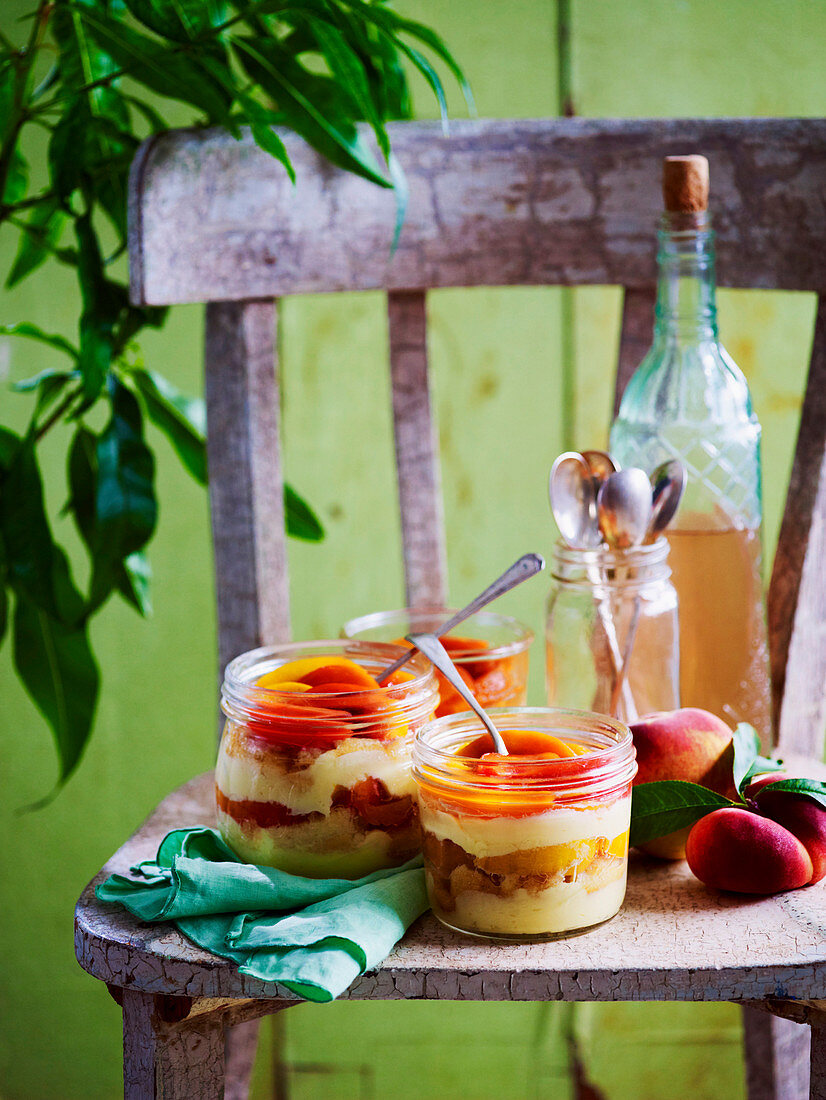 Peach and Nectarine Trifle