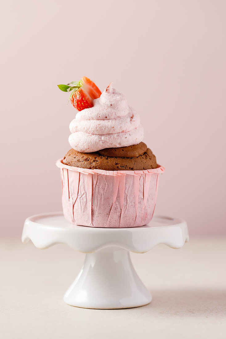 Vegane Schokoladencupcake mit Frosting