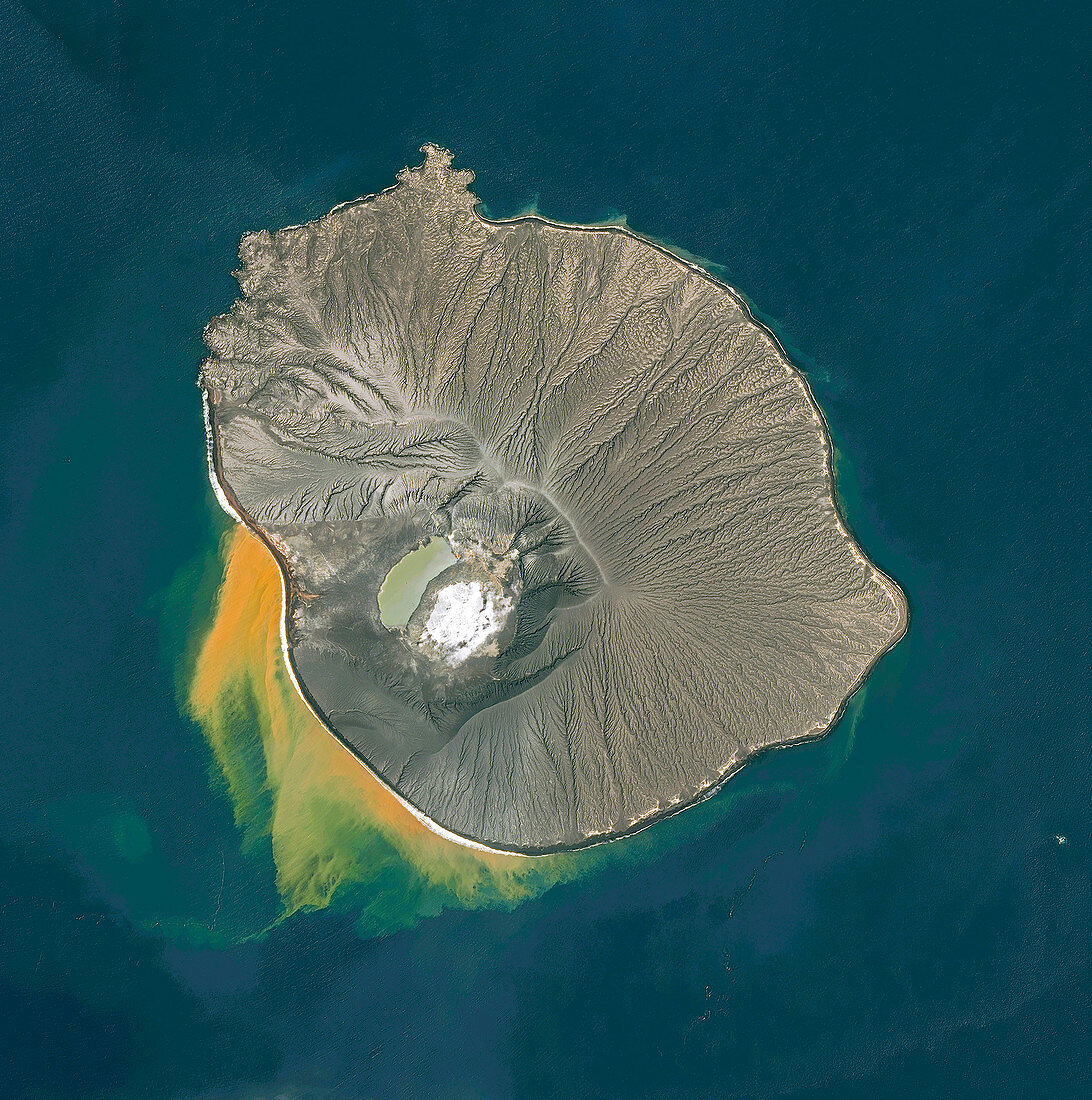 Anak Krakatau volcano, Indonesia, satellite image