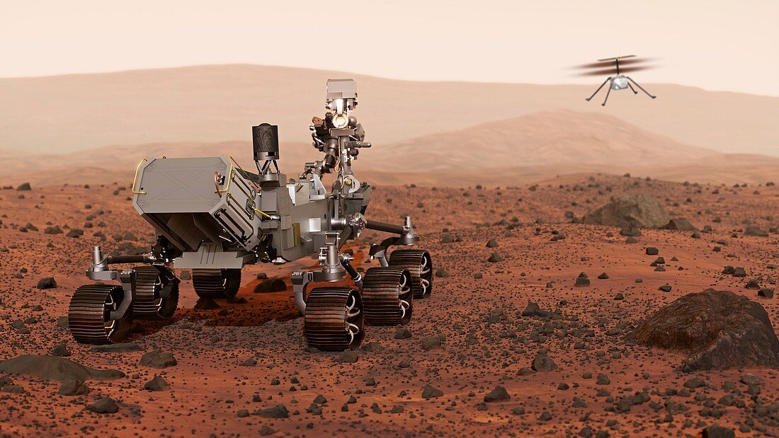 Perseverance Rover on Mars