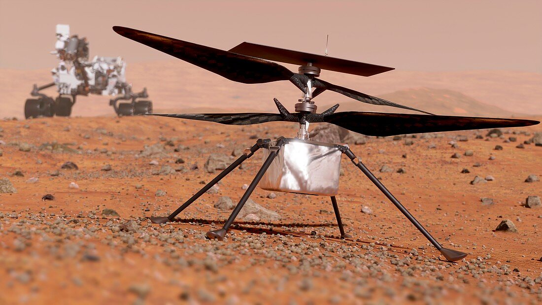 Ingenuity Rotorcraft on Mars