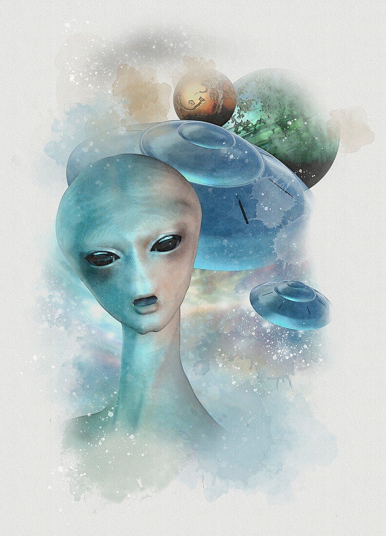 Alien, conceptual illustration
