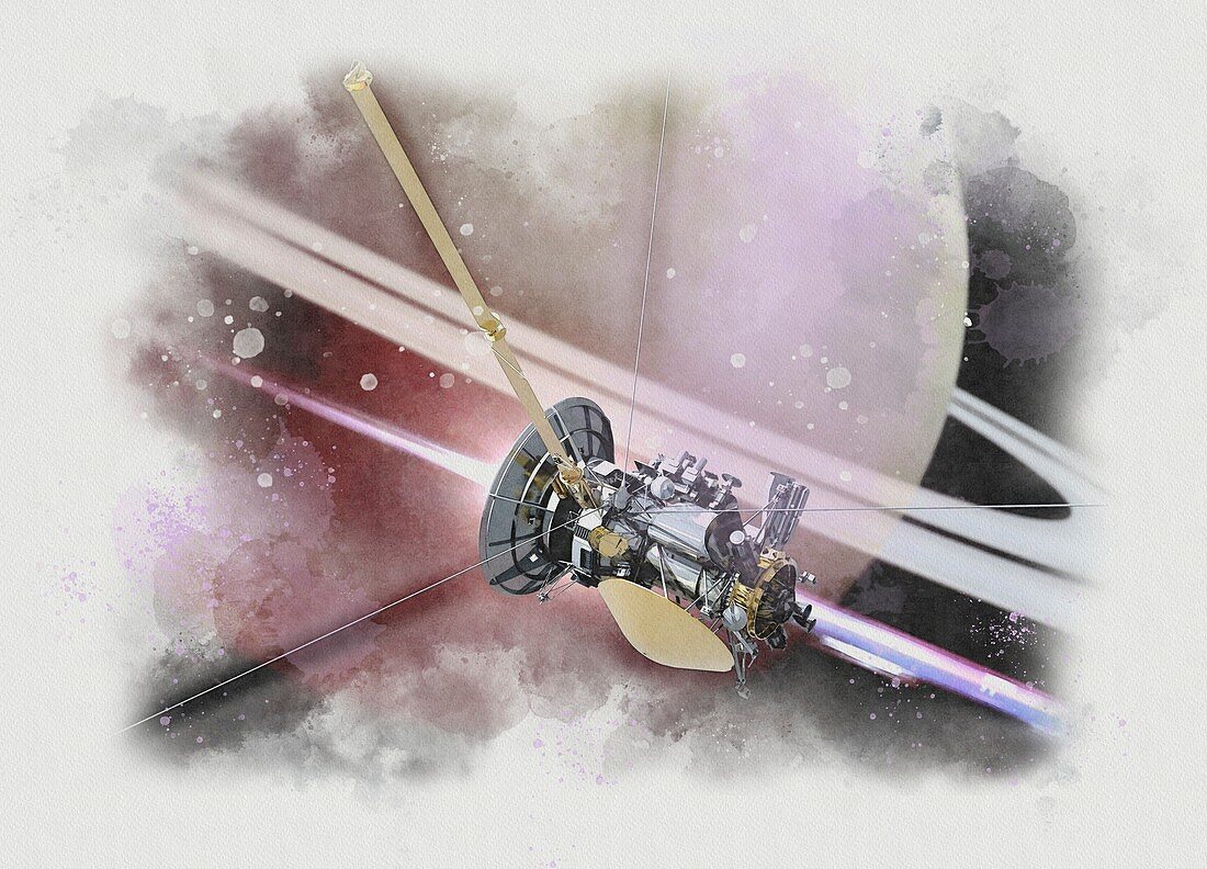 Cassini spacecraft , illustration