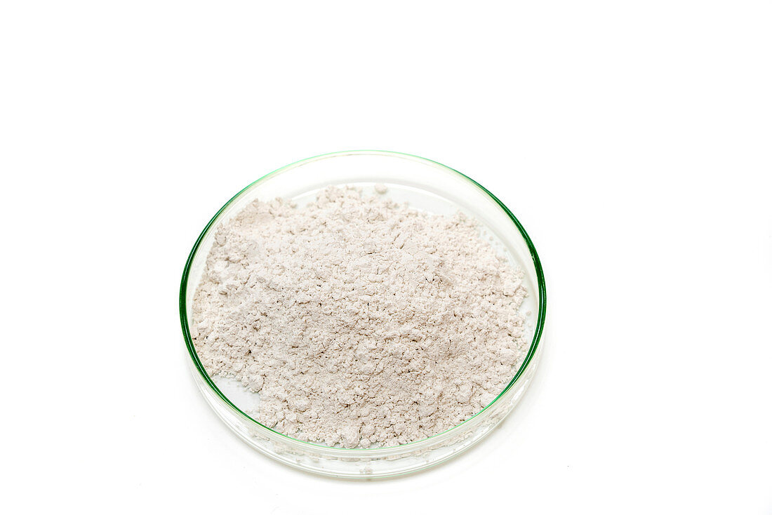 Powder of gypsum