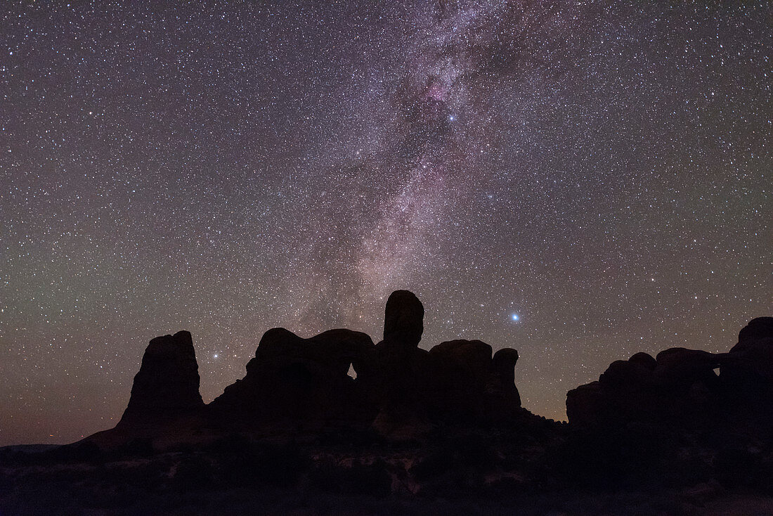 Summer triangle and Milky Way