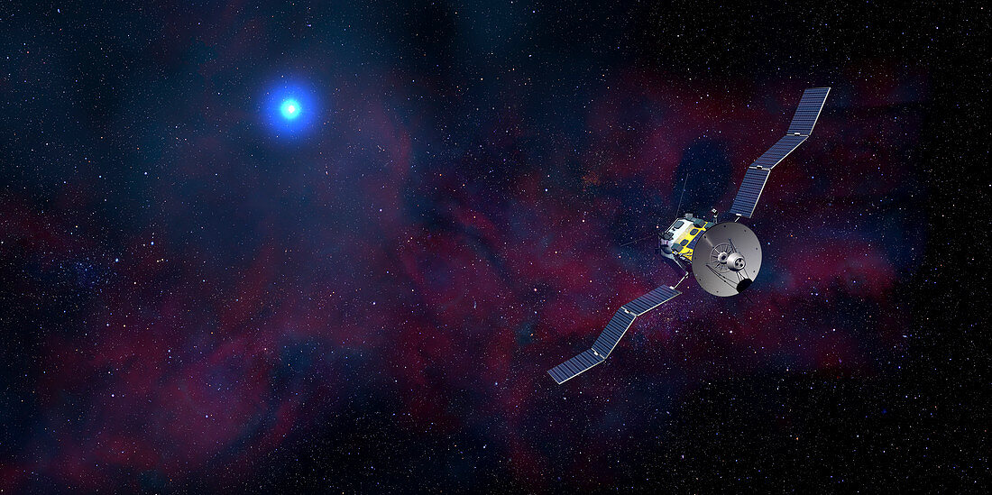 Deep space probe, illustration