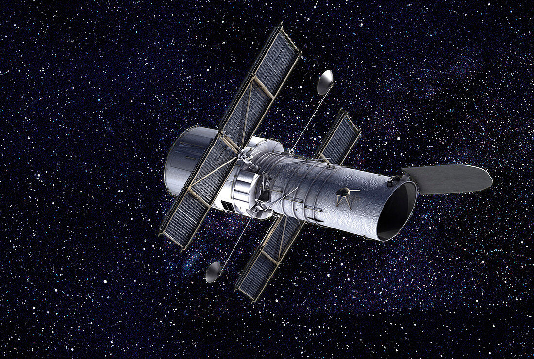 Hubble space telescope, illustration