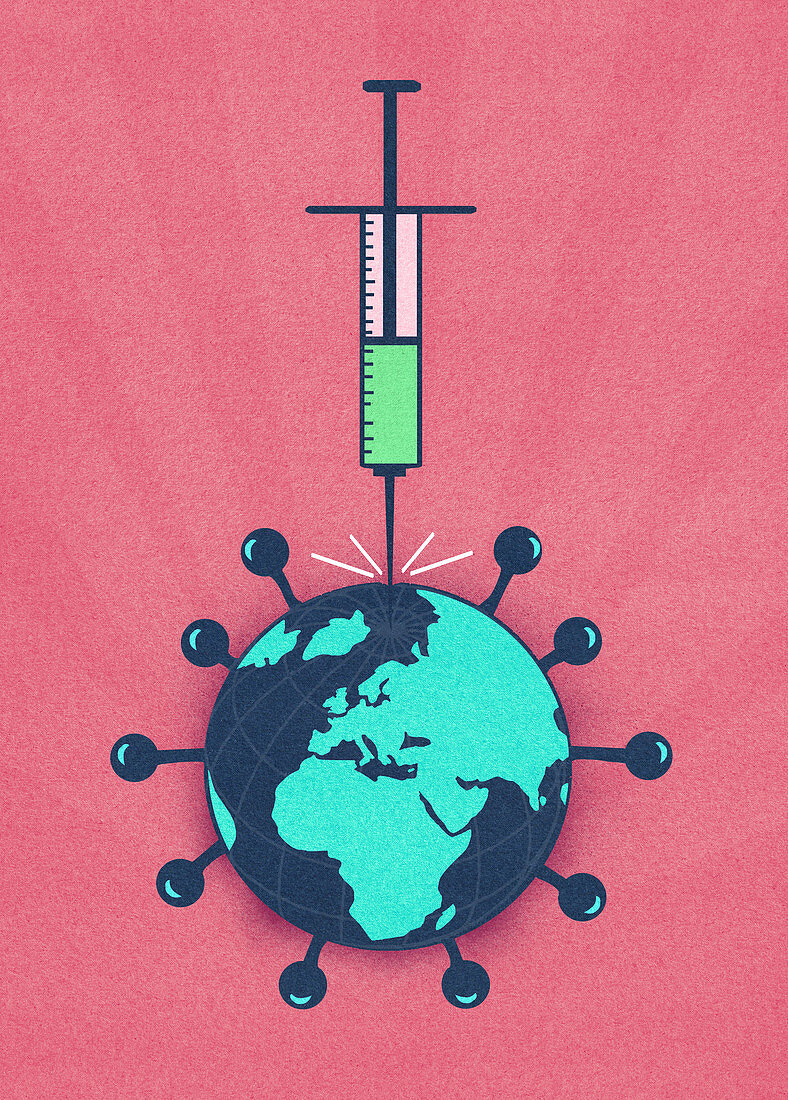 Covid-19 pandemic, conceptual illustration