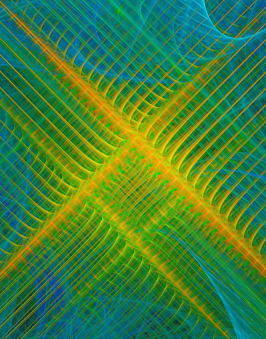 Lattices and matrices fractal abstract.